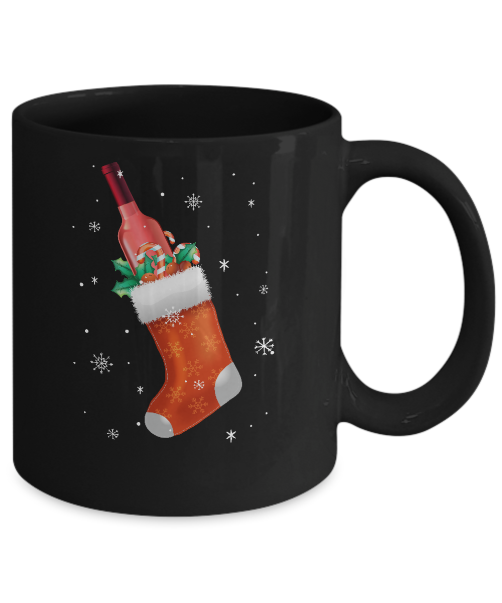 Best Gift Christmas For Winer Drinking Wine Lover Mug-Coffee Mug-11oz Mug-Black