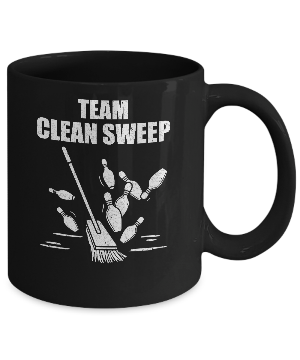 Funny Clean Sweep Bowling Mug-Coffee Mug-11oz Mug-Black