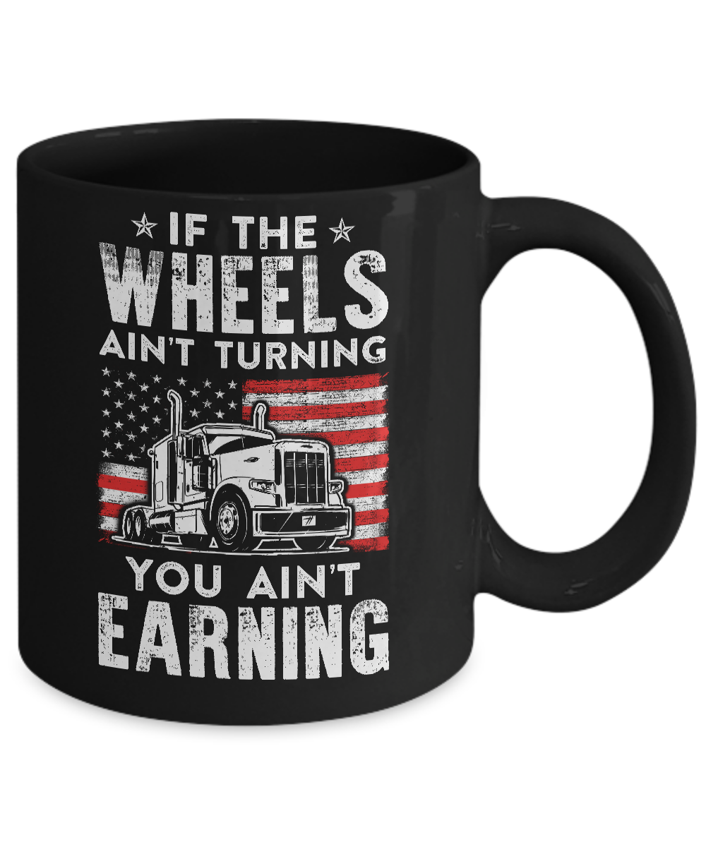 Funny Truck Driver Transporter USA Trucker Gift Mug-Coffee Mug-11oz Mug-Black