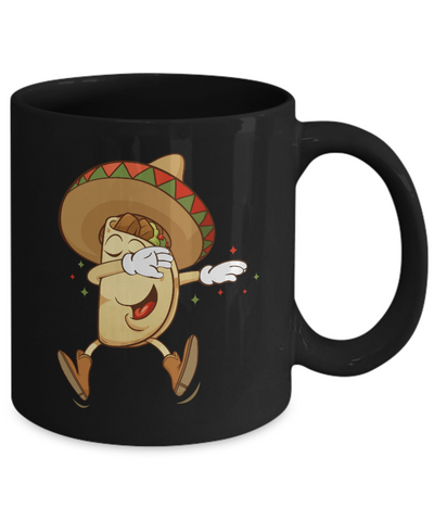 Dabbing Taco Mexican Food Lover Mug-Coffee Mug-11oz Mug-Black