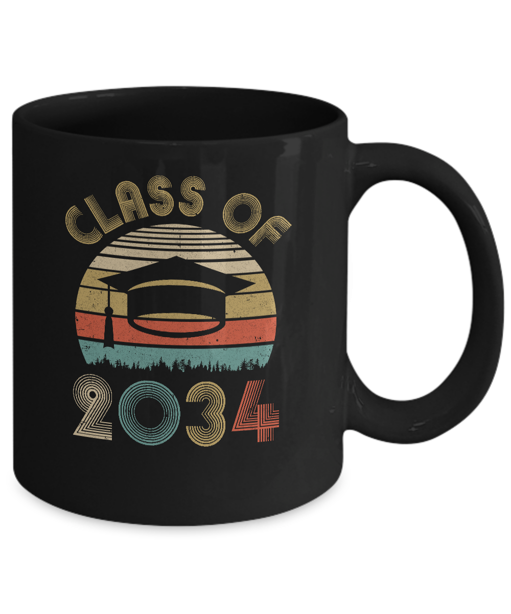 Class Of 2034 Grow With Me Graduation First Day Of School Mug-Coffee Mug-11oz Mug-Black