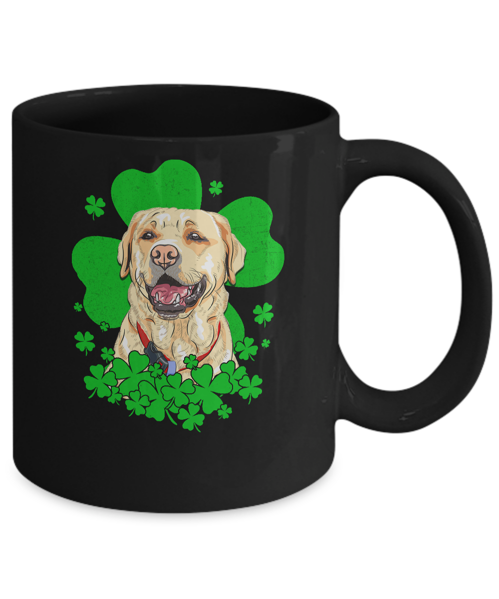 Labrador St. Patrick's Day Clovers Mug-Coffee Mug-11oz Mug-Black