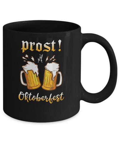 Oktoberfest Prost Cheers In German Drinking Beer 2021 Mug-Coffee Mug-11oz Mug-Black