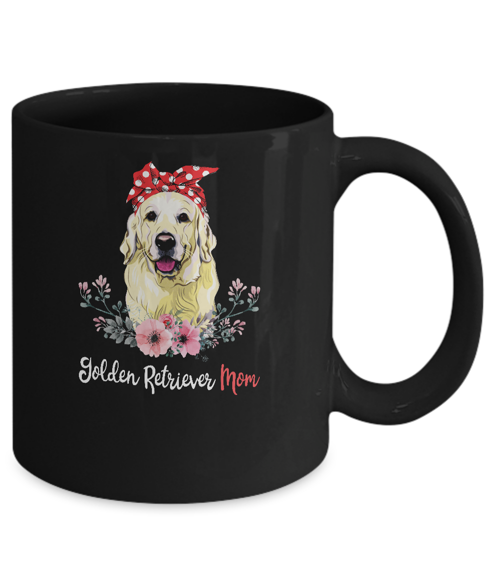 Golden Retriever Mom Gift For Women Dog Lover Mug-Coffee Mug-11oz Mug-Black