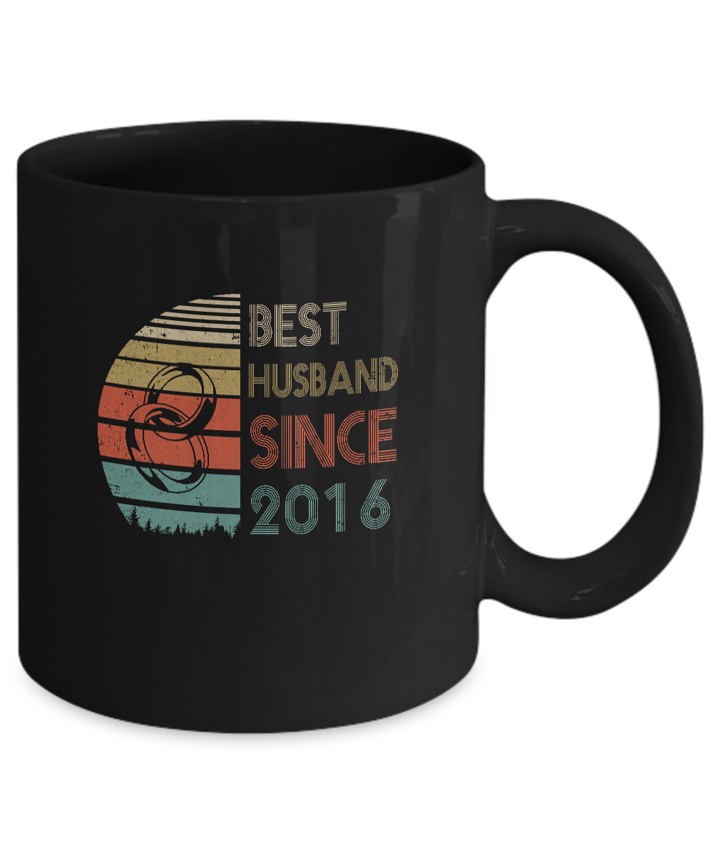 5th Wedding Anniversary Gifts Best Husband Since 2016 Mug-Coffee Mug-11oz Mug-Black