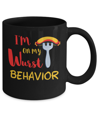 Wurst Behavior Oktoberfest German Mug-Coffee Mug-11oz Mug-Black