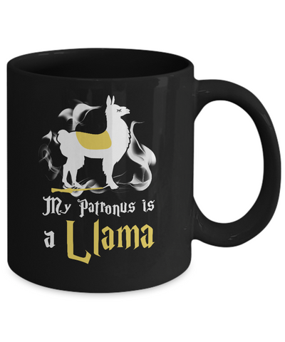 My Patronus Is A Llama Mug-Coffee Mug-11oz Mug-Black