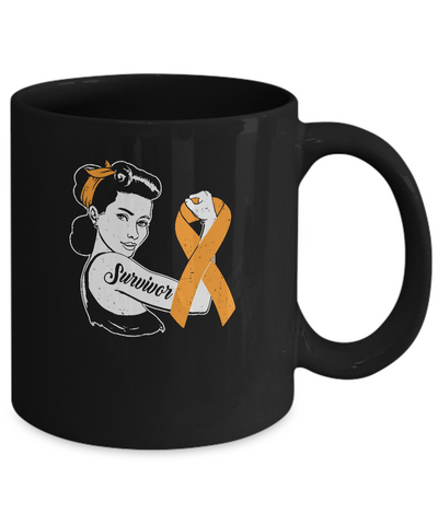 We Can Cure It Multiple Sclerosis Orange Awareness Survivor Mug-Coffee Mug-11oz Mug-Black