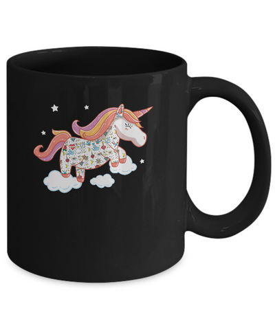 Tattooed Girl Unicorn Tattoos Mug-Coffee Mug-11oz Mug-Black