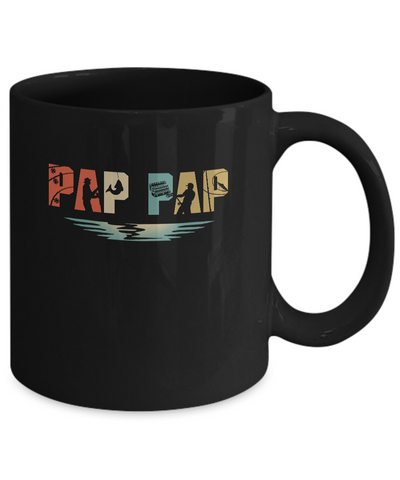 Vintage Fishing Pap Pap Father's Day Gift Mug-Coffee Mug-11oz Mug-Black