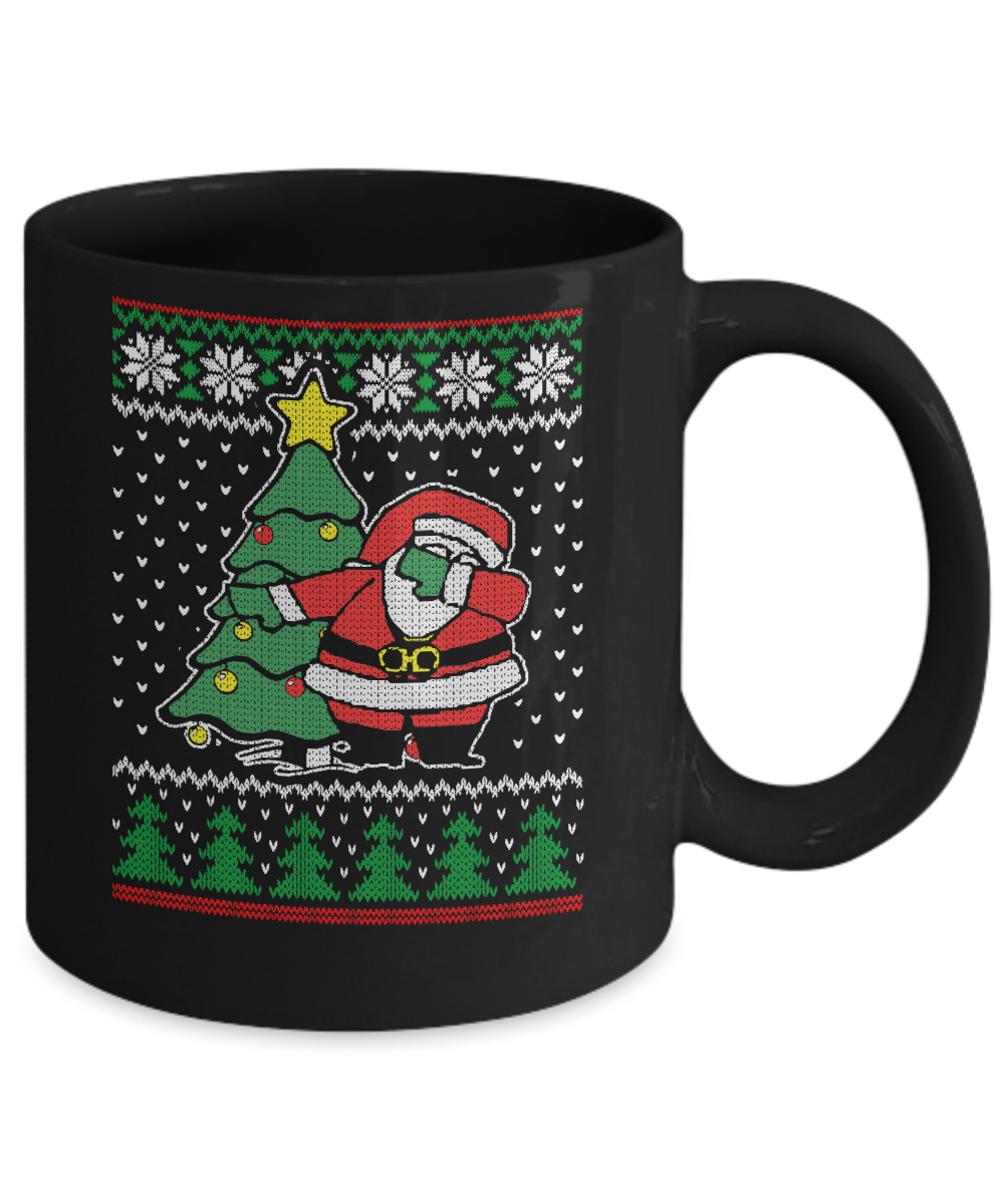Dabbing Santa Ugly Christmas Mug-Coffee Mug-11oz Mug-Black