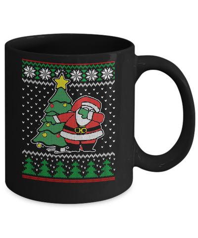 Dabbing Santa Ugly Christmas Mug-Coffee Mug-11oz Mug-Black