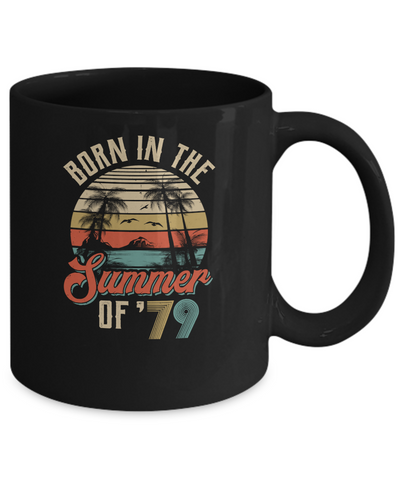 Classic Vintage 1979 42th Birthday Gift Summer Of 79 Mug-Coffee Mug-11oz Mug-Black