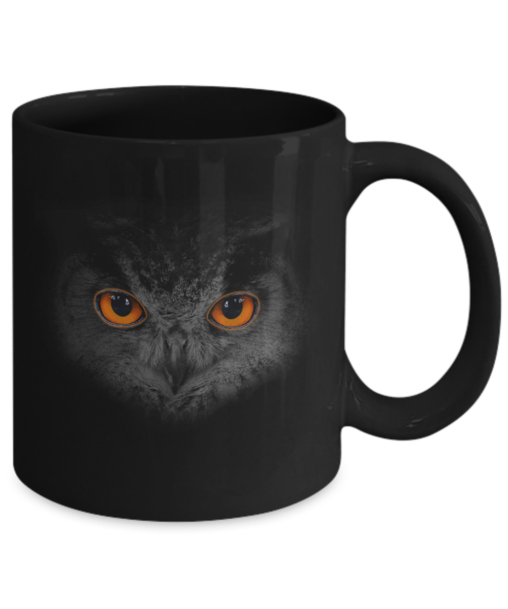 Cool Owl Happy Halloween Mug-Coffee Mug-11oz Mug-Black