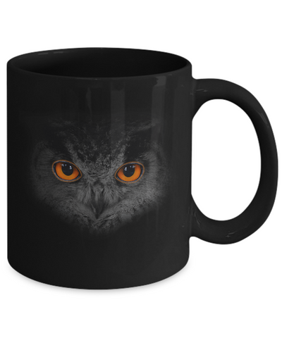 Cool Owl Happy Halloween Mug-Coffee Mug-11oz Mug-Black