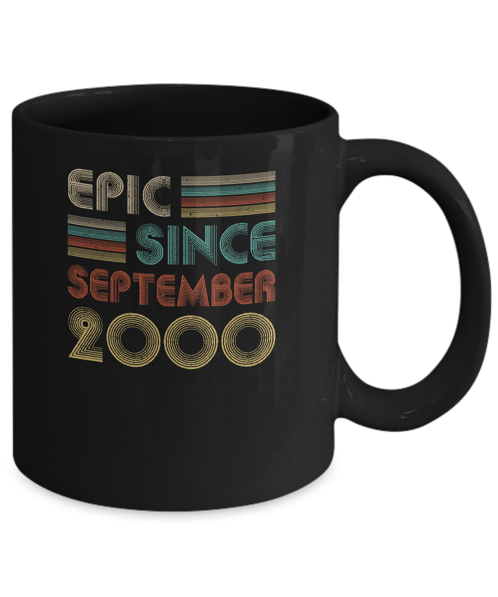 Epic Since September 2000 Vintage 21th Birthday Gifts Mug-Coffee Mug-11oz Mug-Black