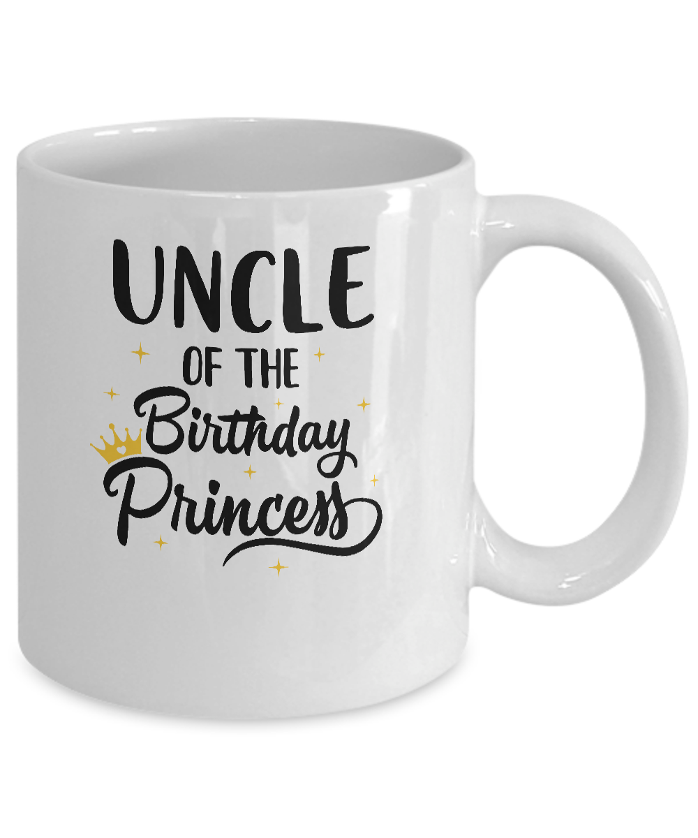 Uncle Of The Birthday Princess Matching Family Party Mug-Coffee Mug-11oz Mug-White