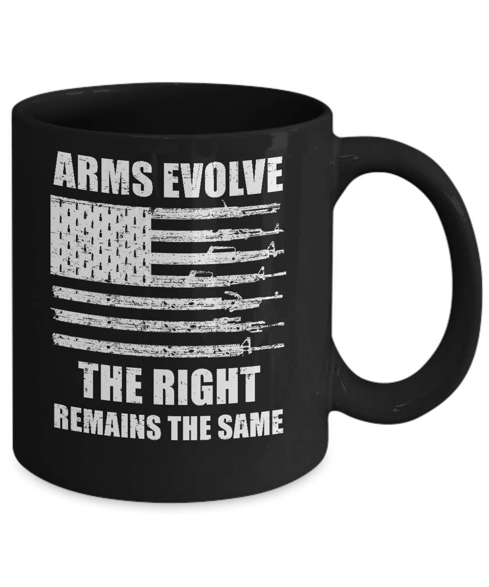 Arms Evolve The Right Remains The Same Gun Right Mug-Coffee Mug-11oz Mug-Black
