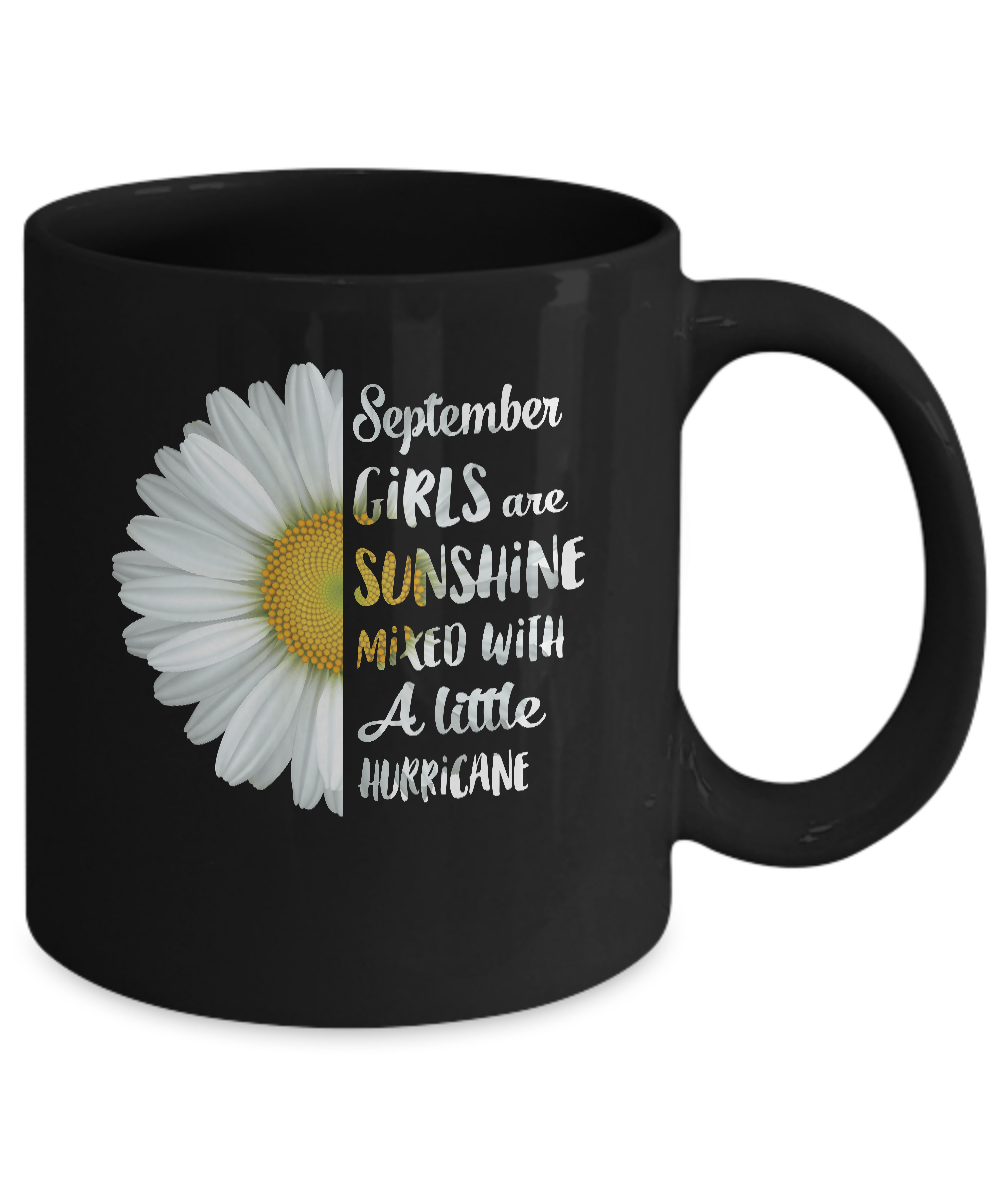 Daisy September Girls Birthday Gifts For Women Mug-Coffee Mug-11oz Mug-Black