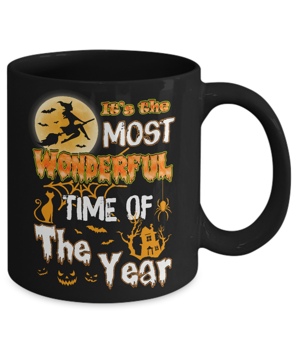 Halloween It's The Most Wonderful Time Of The Year Witches Mug-Coffee Mug-11oz Mug-Black