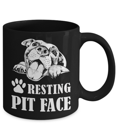 Resting Pit Face Mug-Coffee Mug-11oz Mug-Black