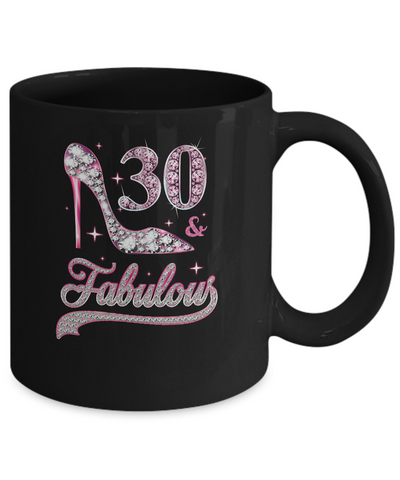 30 And Fabulous 30 Years Old 1991 30th Birthday Gift Mug-Coffee Mug-11oz Mug-Black