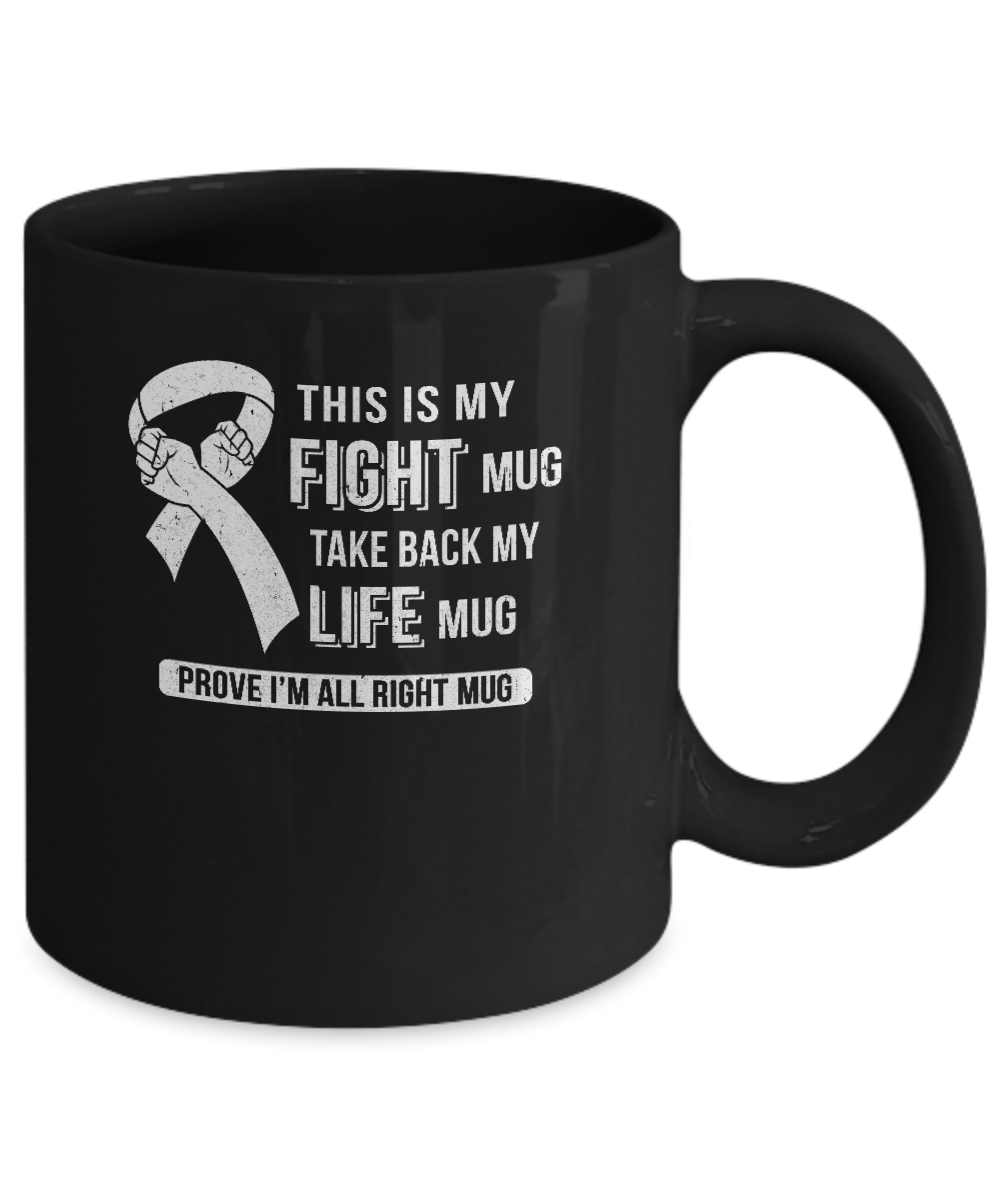 This Is My Fight Lung Cancer Awareness Mug-Coffee Mug-11oz Mug-Black