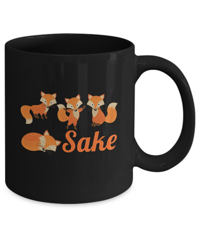 Cute Colorful For Fox Sake Mug-Coffee Mug-11oz Mug-Black