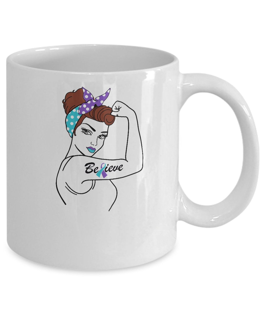 Support Suicide Prevention Awareness Warrior Believe Mug-Coffee Mug-11oz Mug-White