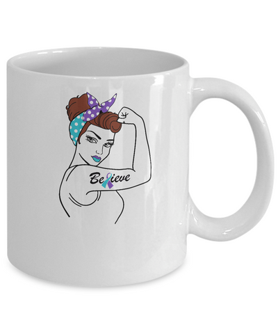 Support Suicide Prevention Awareness Warrior Believe Mug-Coffee Mug-11oz Mug-White