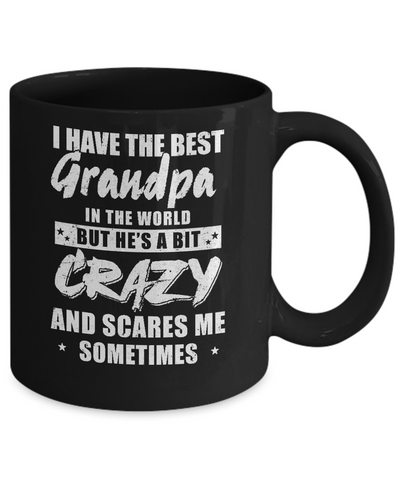 I Have The Best Grandpa In The World Kids Mug-Coffee Mug-11oz Mug-Black