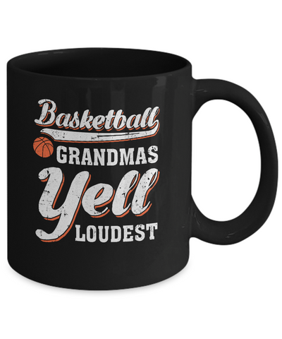 Basketball Grandmas Yell Loudest Mug-Coffee Mug-11oz Mug-Black