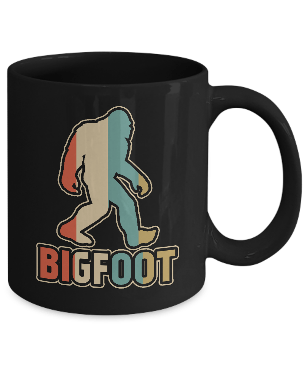 Classic Vintage Retro Style BigFoot Mug-Coffee Mug-11oz Mug-Black