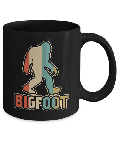 Classic Vintage Retro Style BigFoot Mug-Coffee Mug-11oz Mug-Black