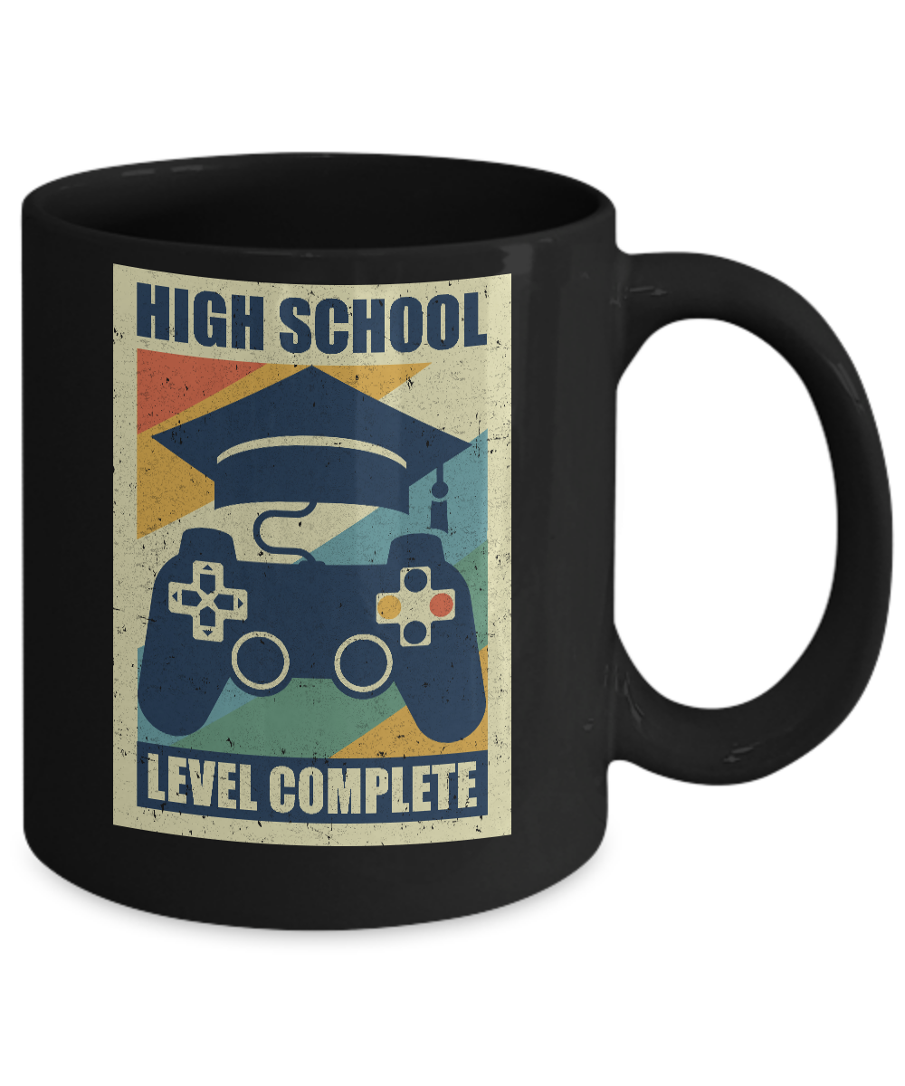 High School Graduation Video Game Gamer Gifts Mug-Coffee Mug-11oz Mug-Black