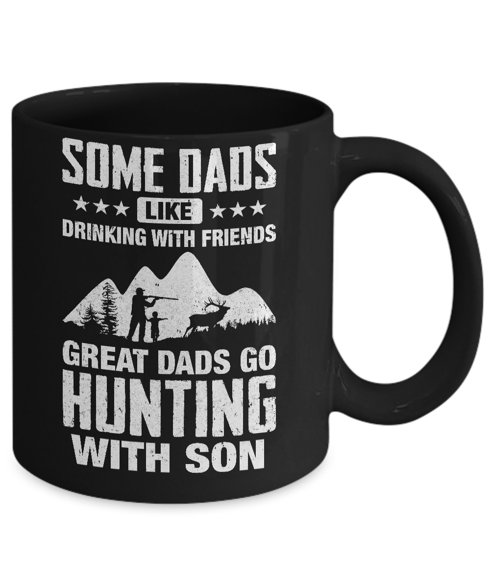 Great Dad Go Hunting With Son Father Day Gift Mug-Coffee Mug-11oz Mug-Black