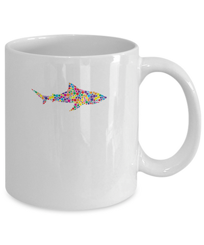 Dot Shark Lovers International Dot Day Mug-Coffee Mug-11oz Mug-White