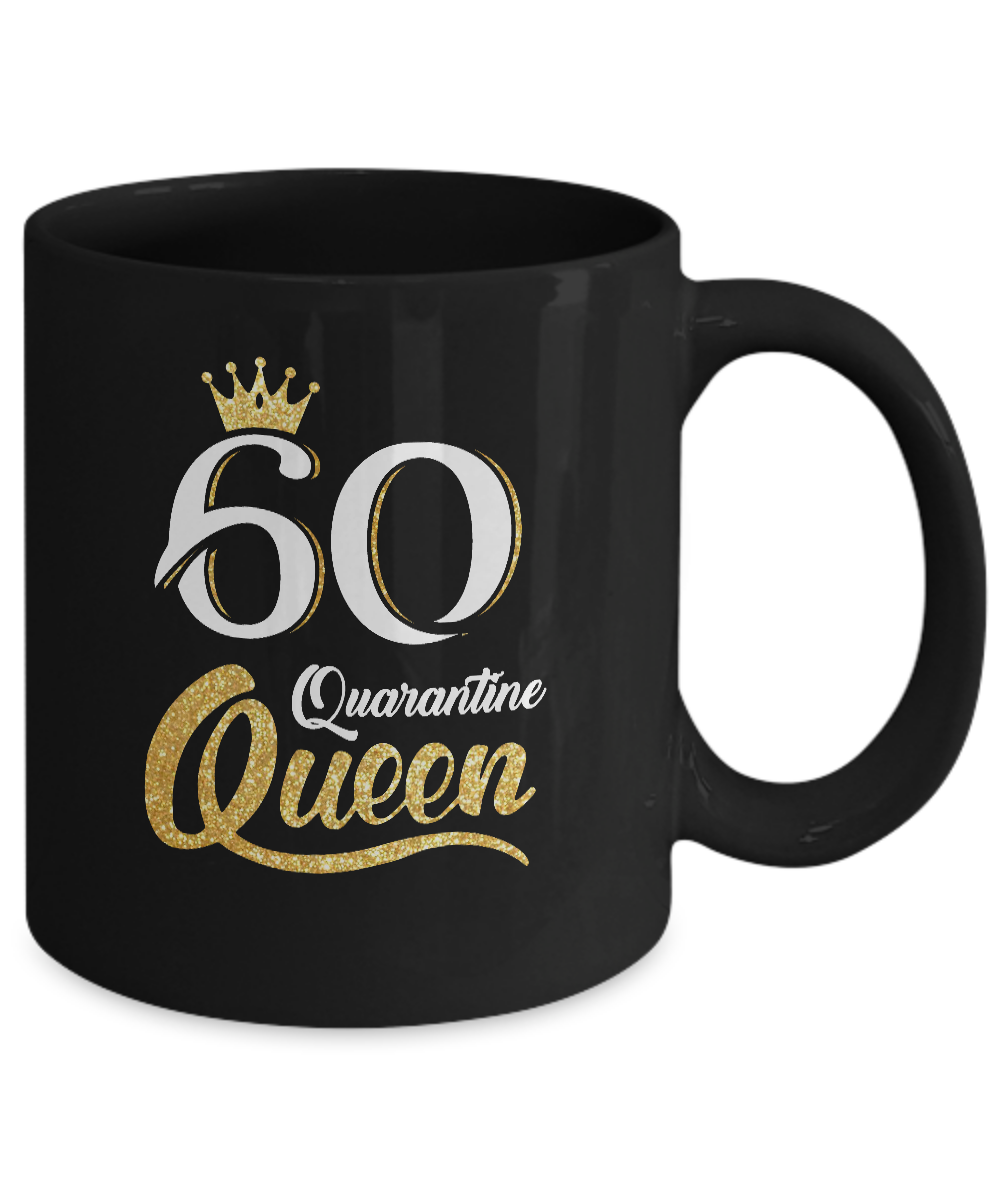 Born In 1961 My 60th Birthday Quarantine Queen Mug-Coffee Mug-11oz Mug-Black