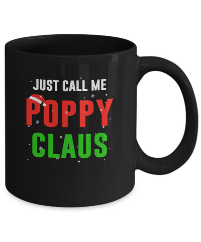 Santa Poppy Claus Matching Family Christmas Pajamas Mug-Coffee Mug-11oz Mug-Black