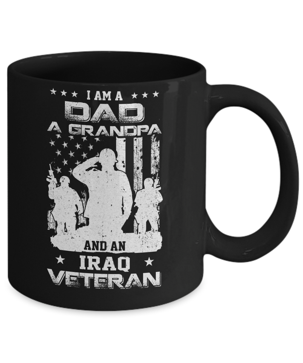 I'm A Dad A Grandpa And An Iraq Veteran Mug-Coffee Mug-11oz Mug-Black
