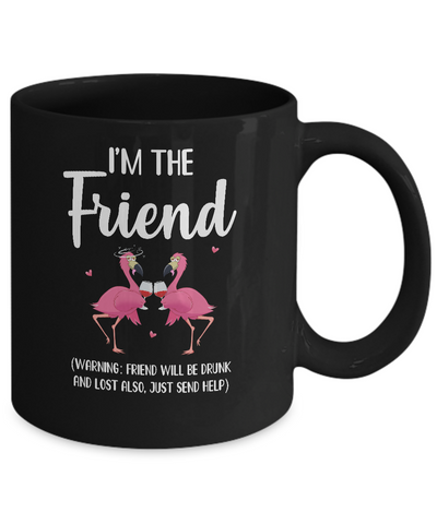 If I Lost Or Drunk Please Return To Friend Flamingo Mug-Coffee Mug-11oz Mug-Black
