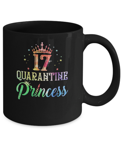 17 Quarantine Princess Happy Birthday Mug-Coffee Mug-11oz Mug-Black