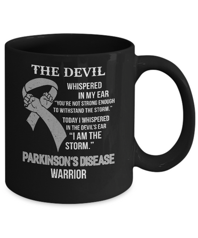 I Am The Storm Support Parkinson's Disease Awareness Warrior Gift Mug-Coffee Mug-11oz Mug-Black