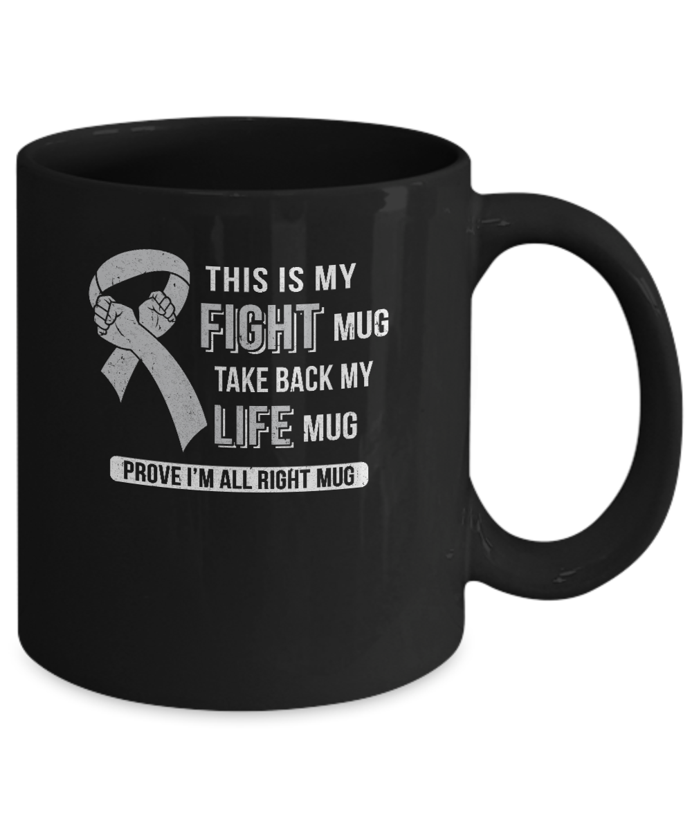 This Is My Fight Brain Cancer Diabetes Awareness Mug-Coffee Mug-11oz Mug-Black