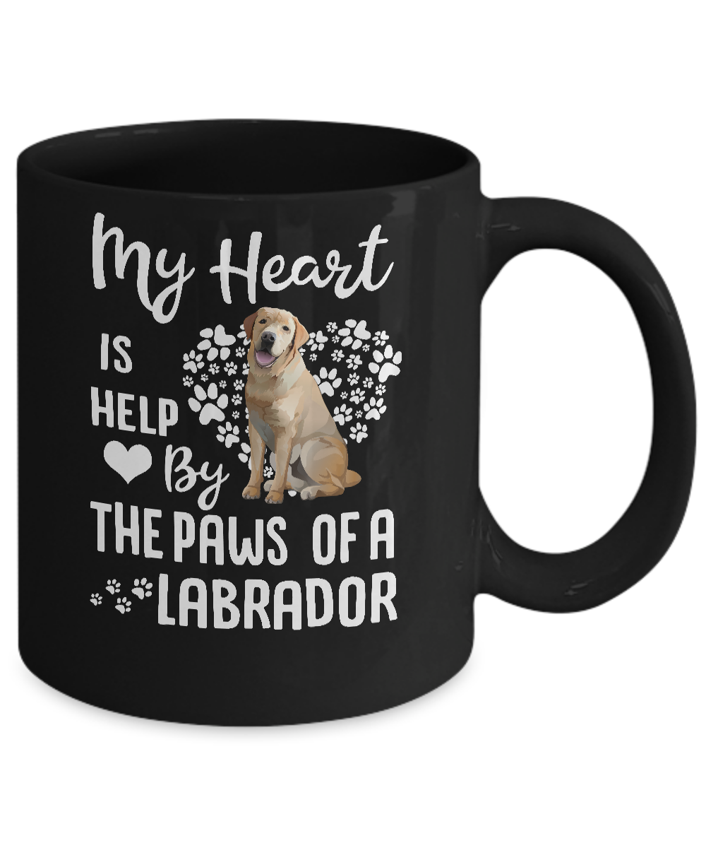 My Heart Is Held By The Paws Of A Labrador Lover Mug-Coffee Mug-11oz Mug-Black