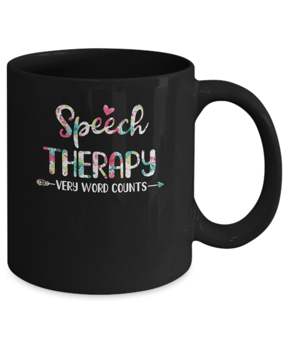 Speech Therapy Language Pathologist Gift Mug-Coffee Mug-11oz Mug-Black