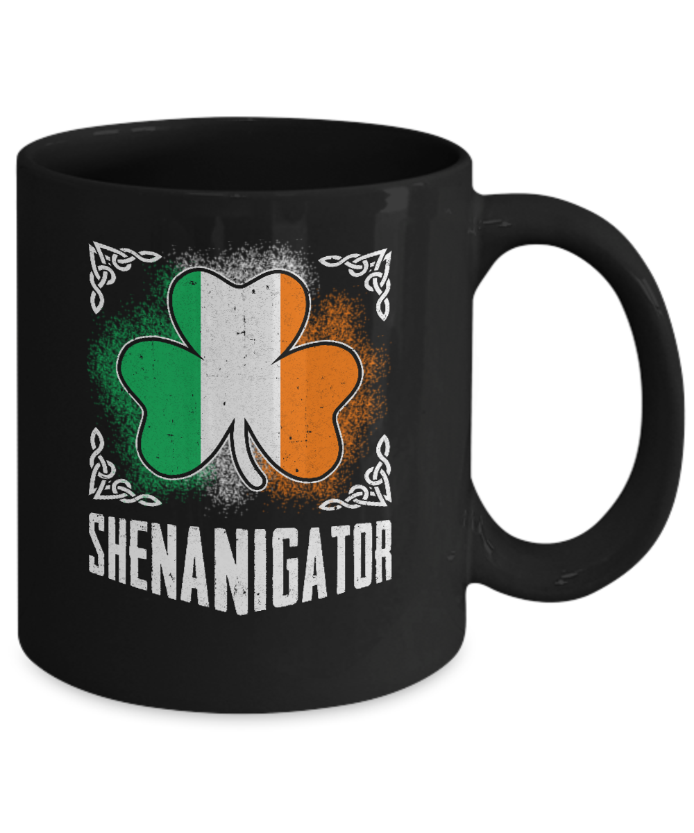 Shenanigator Happy St Patrick's Day Mug-Coffee Mug-11oz Mug-Black