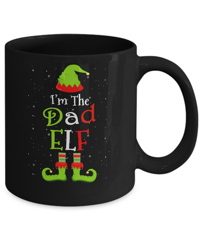 I'm The Dad Elf Family Matching Funny Christmas Group Gift Mug-Coffee Mug-11oz Mug-Black