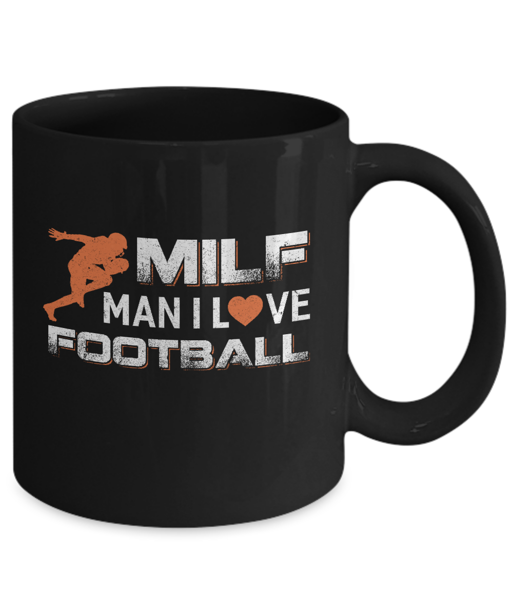 MILF Man I Love Football Mug-Coffee Mug-11oz Mug-Black