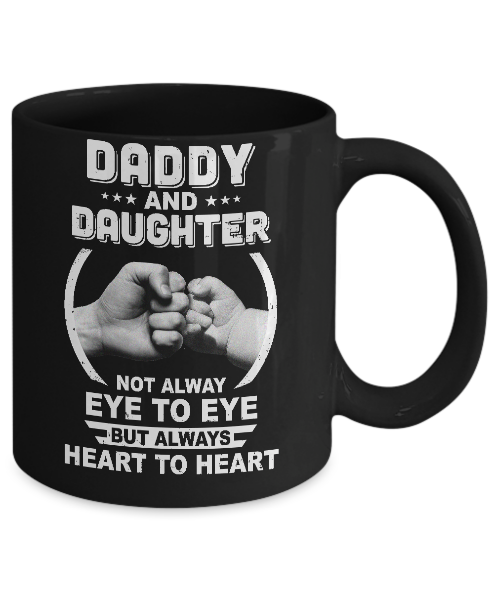 Father And Daughter Daddy And Baby Funny Father's Day Gift Mug-Coffee Mug-11oz Mug-Black